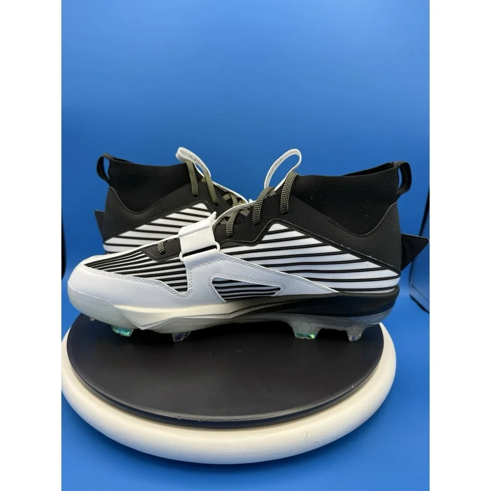 adidas Adizero Edge+ Men's Size 13 Black Gold Metallic‎ Baseball Cleats JQ7464